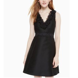 NEW Kate Spade Lace Fit & Flare Dress, Size 6, Black, Party, Back Zip